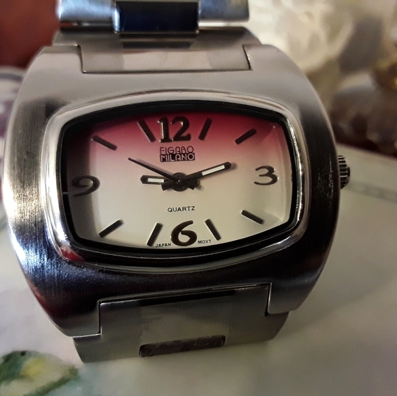 NEW FIGARO MILANO BRUSHED STAINLESS, QTZ. WATCH - Picture 2 of 8